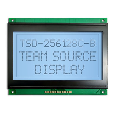 Tùy chỉnh 256x128 STN Mô-đun hiển thị màn hình LCD đơn sắc màu dương truyền qua COB tích cực màu xanh lam tùy chỉnh
