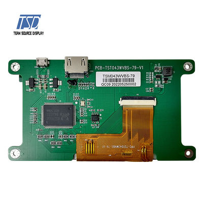 Cổng USB IPS TFT LCD HDMI Màn hình 4,3 inch Độ phân giải 800x480