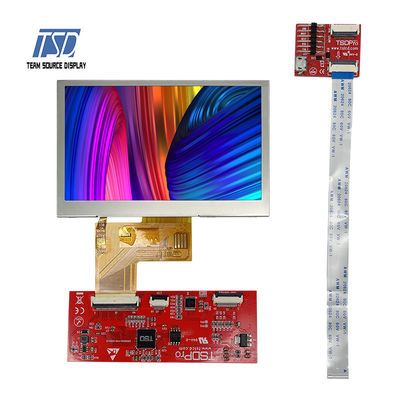 Mô-đun LCD UART TN 4,3 inch truyền tín hiệu 480x272 Độ phân giải ST7282 IC 500nits