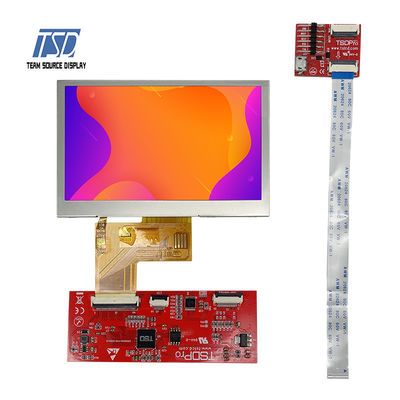 Mô-đun LCD UART TN 4,3 inch truyền tín hiệu 480x272 Độ phân giải ST7282 IC 500nits