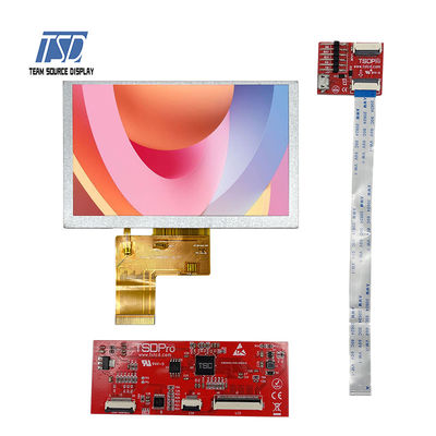 500nits màu Màn hình LCD TFT UART 5 inch Độ phân giải 800x480 ST7262 IC