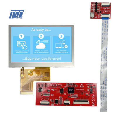 HMI 480x272 Lcd TN Panel UART 20pin, Esp32 4.3 inch Màn hình mô-đun LCD TFT