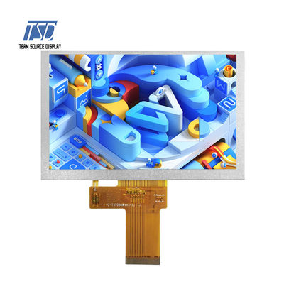 Màn hình LCD truyền qua 5 inch 800x480 IPS Glass 500nits Mô-đun giao diện LVDS 5 &quot;