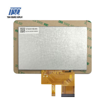 Mô-đun màn hình LCD IPS Glass TFT độ phân giải 4,3 inch 800 * 480 RGB 24 bit