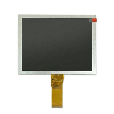 12 O'clock 8,0 inch 800x600 Màn hình LCD Bảng điều khiển RGB-24bit Giao diện 24LED cho ứng dụng công nghiệp