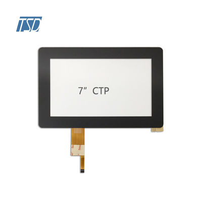 Màn hình cảm ứng PCAP tùy chỉnh Kính cường lực Ctp Giao diện I2C 7 inch